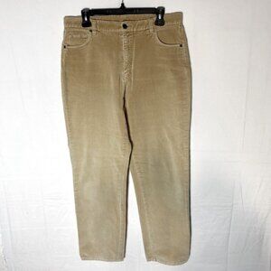 Vintage Snazzie Tan Corduroy High Rise Pants 32